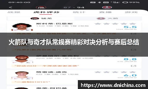 火箭队与奇才队常规赛精彩对决分析与赛后总结
